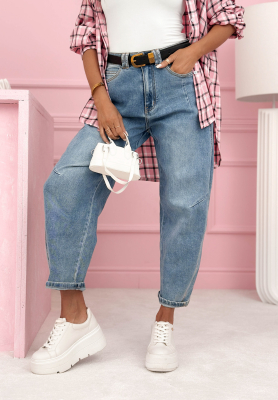 Dž&iacute;nsy banana s opaskom Let Me In svetlomodr&eacute;