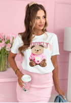 Tričko z nadrukiem Brooklyn Style Biela