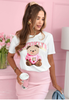 Tričko z nadrukiem Brooklyn Style Biela