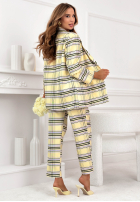 látkové Nohavice w kratę z paskiem Her Decision púdrovo ružová