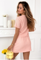 Tweedowy Súprava Blúzka i Sukňa mini Anastasia žltá