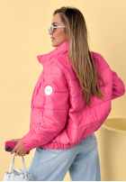 Prešívaná Bunda ze stójką Soft Morning ružová