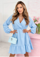 Kopertowa Šaty z falbankami Valentina ružová