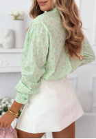 Eleganckie spódnico-spodenki mini Clarice biele