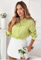 Bawełniana Košeľa w kwiaty Marbella žltá