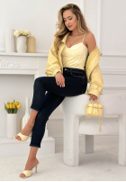 Nohavice džínosové Sounds Familiar tmavomodré