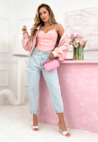 Gorsetowy top z dekoltem Mabel žltá