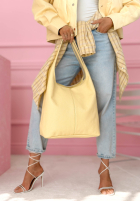 Skórzana Kabelka Justice žltá