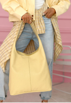 Skórzana Kabelka Justice žltá