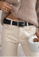 Nohavice džínosové z paskiem Jazzy béžové