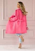 Kabát Not By Chance ružový