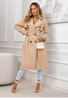 Dlhý Kabát z paskiem Changing Of Seasons béžový