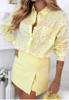 Bawełniana Košeľa w kwiaty Marbella žltá