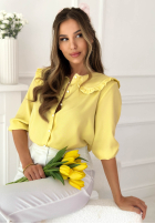 Košeľa z kołnierzykiem Anabell žltá