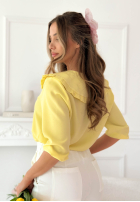 Košeľa z kołnierzykiem Anabell žltá