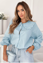 Košeľa z ozdobnym kołnierzem Martha žltá