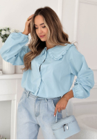 Košeľa z ozdobnym kołnierzem Martha žltá