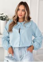 Košeľa z ozdobnym kołnierzem Martha žltá