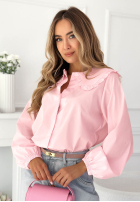 Košeľa z ozdobnym kołnierzem Martha žltá