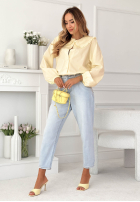 Košeľa z ozdobnym kołnierzem Martha žltá