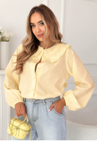 Košeľa z ozdobnym kołnierzem Martha žltá