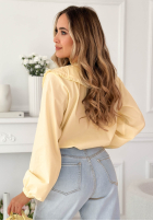 Košeľa z ozdobnym kołnierzem Martha žltá