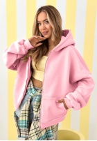 Mikina s kapucňou oversize Don't Tell žltá