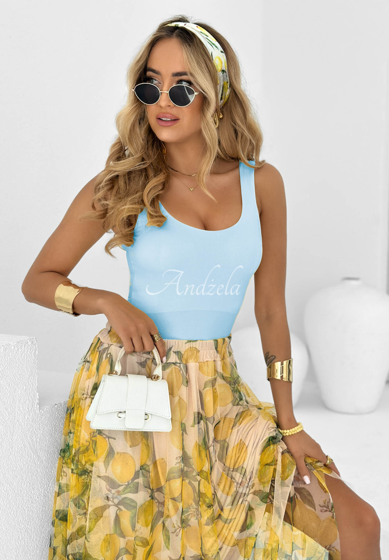 Body na ramienka Hold My Heart blankytné