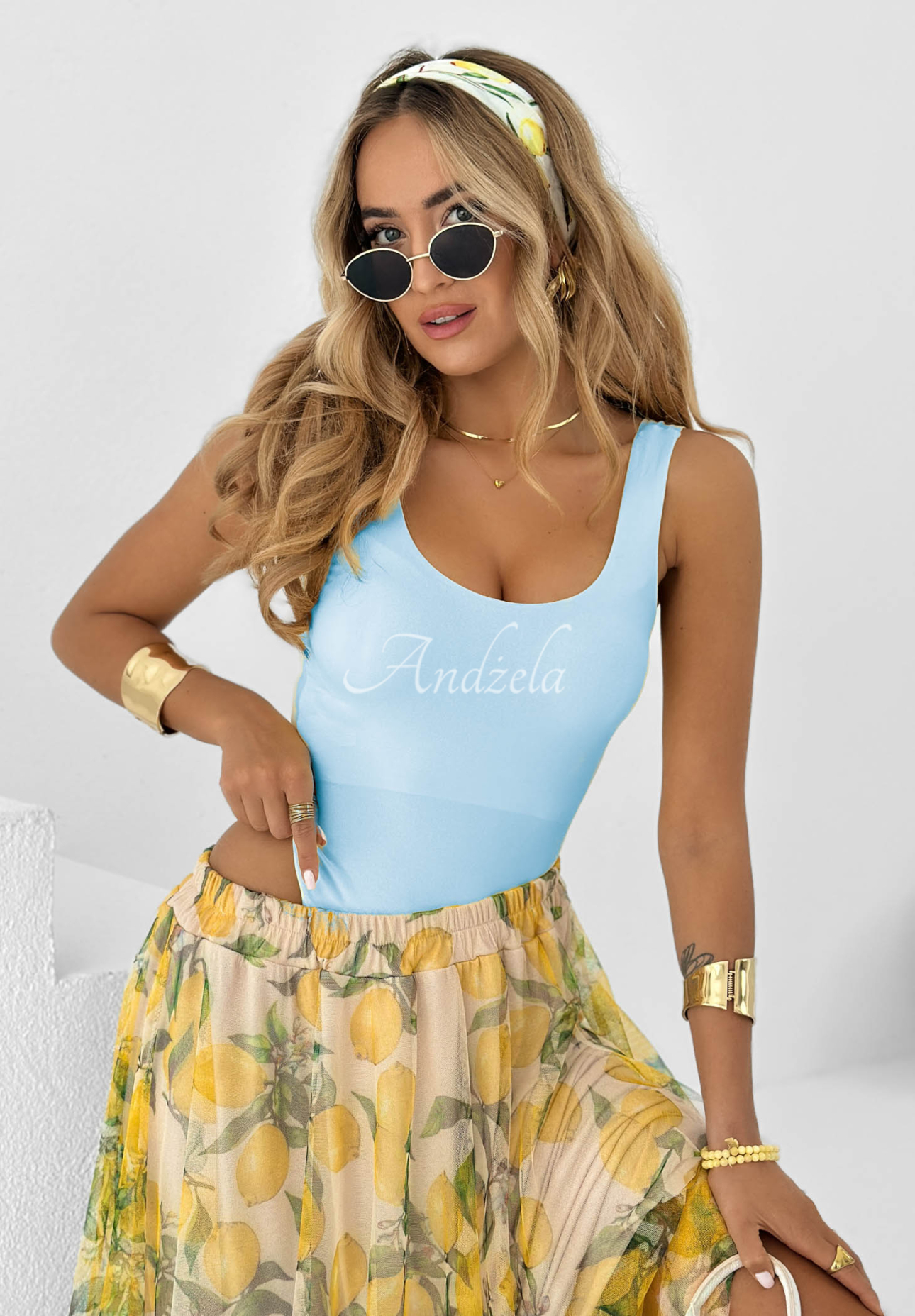 Body na ramienka Hold My Heart blankytné