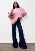 Mikina z wiązanym kołnierzykiem La Milla Kimberly ružová