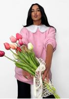 Mikina z wiązanym kołnierzykiem La Milla Kimberly ružová