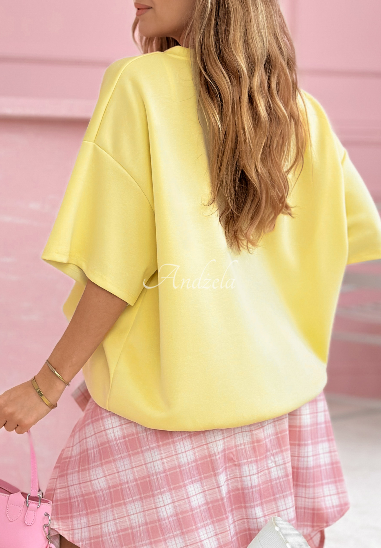 Oversize tričko s viskózou a modalom Brooklyn Mood žltá