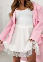 Krótkie spodenki z koronką Sweet & Sour žlté