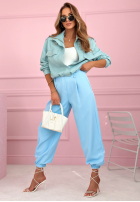 Nohavice ze ściągaczami If You Want ružové