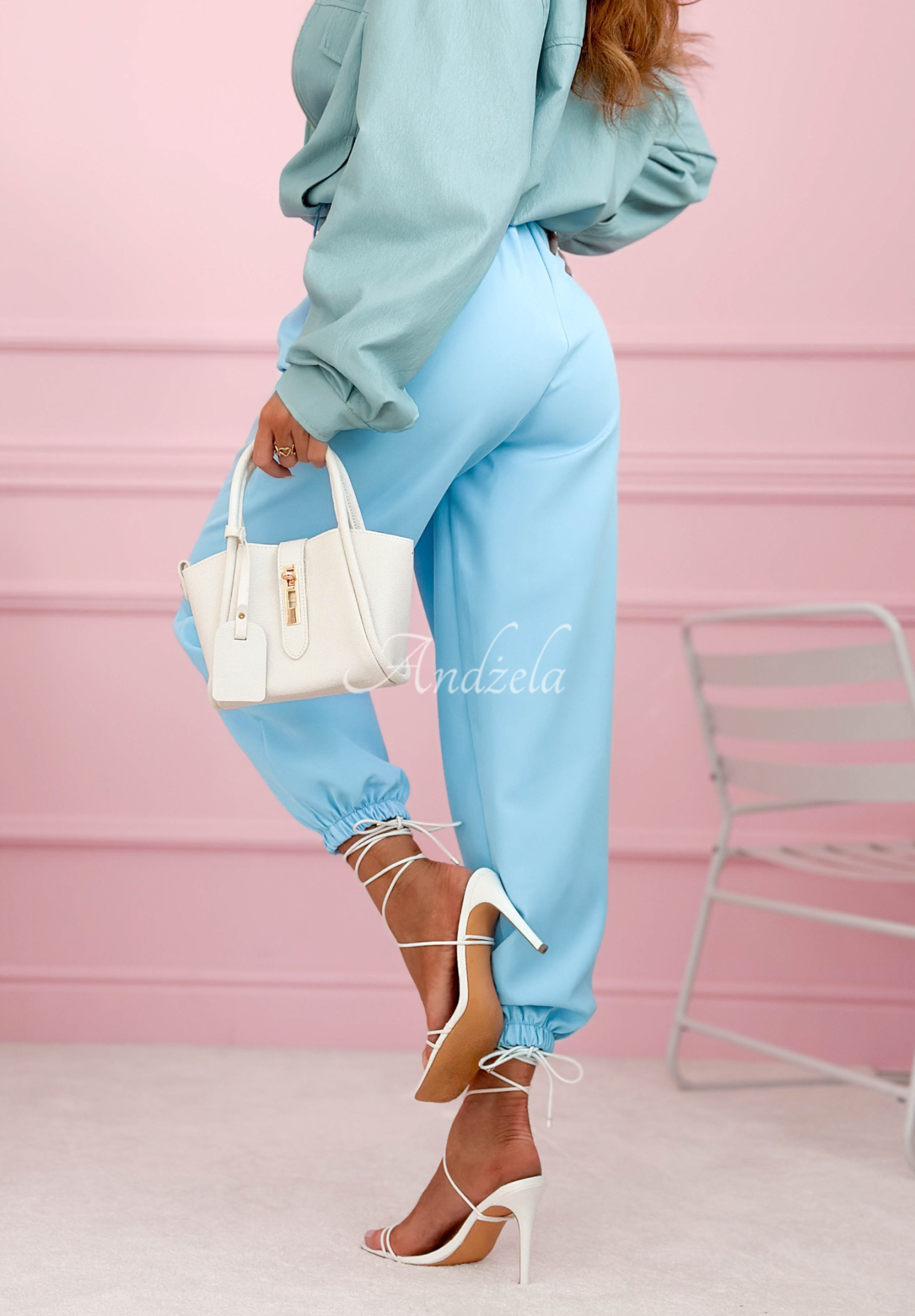 Nohavice s manžetami If You Want modré