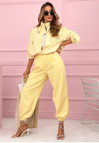 Nohavice ze ściągaczami If You Want ružové