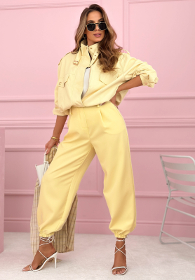 Nohavice s manžetami If You Want žlt&eacute;