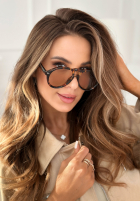 Okuliare przeciwsłoneczne Glam Stares hnedé
