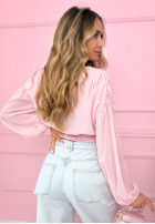 Gorsetowa Blúzka z marszczeniami Another Look Biela