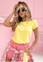 Tričko z napisem Sempre Ti púdrovo ružová