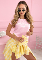 Tričko z napisem Sempre Ti púdrovo ružová