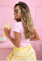 Tričko z napisem Sempre Ti púdrovo ružová