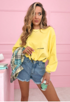 Mikina ze ściągaczem masełko Lorraine žltá