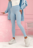 Prążkowane Legíny Siempre blankytné