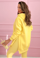 Mikina z kieszenią i kapturem Siempre ružová