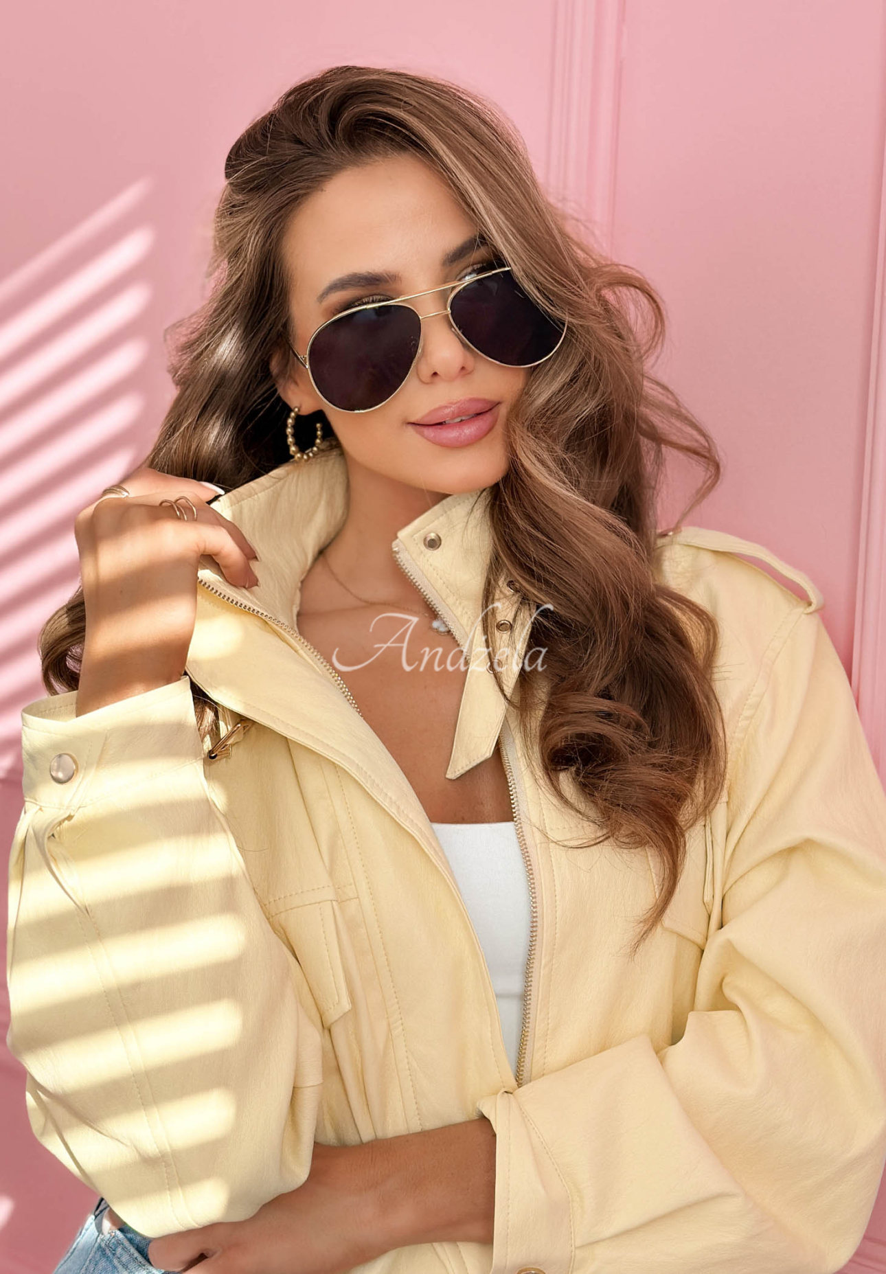 Slnečné okuliare Saw It Twice zlato-čierne