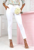 látkové Nohavice Pretty On Point ecru