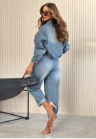 džínsová Bunda katana Alessia modrá
