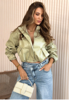 Nohavice džínosové wide leg Mayla modré