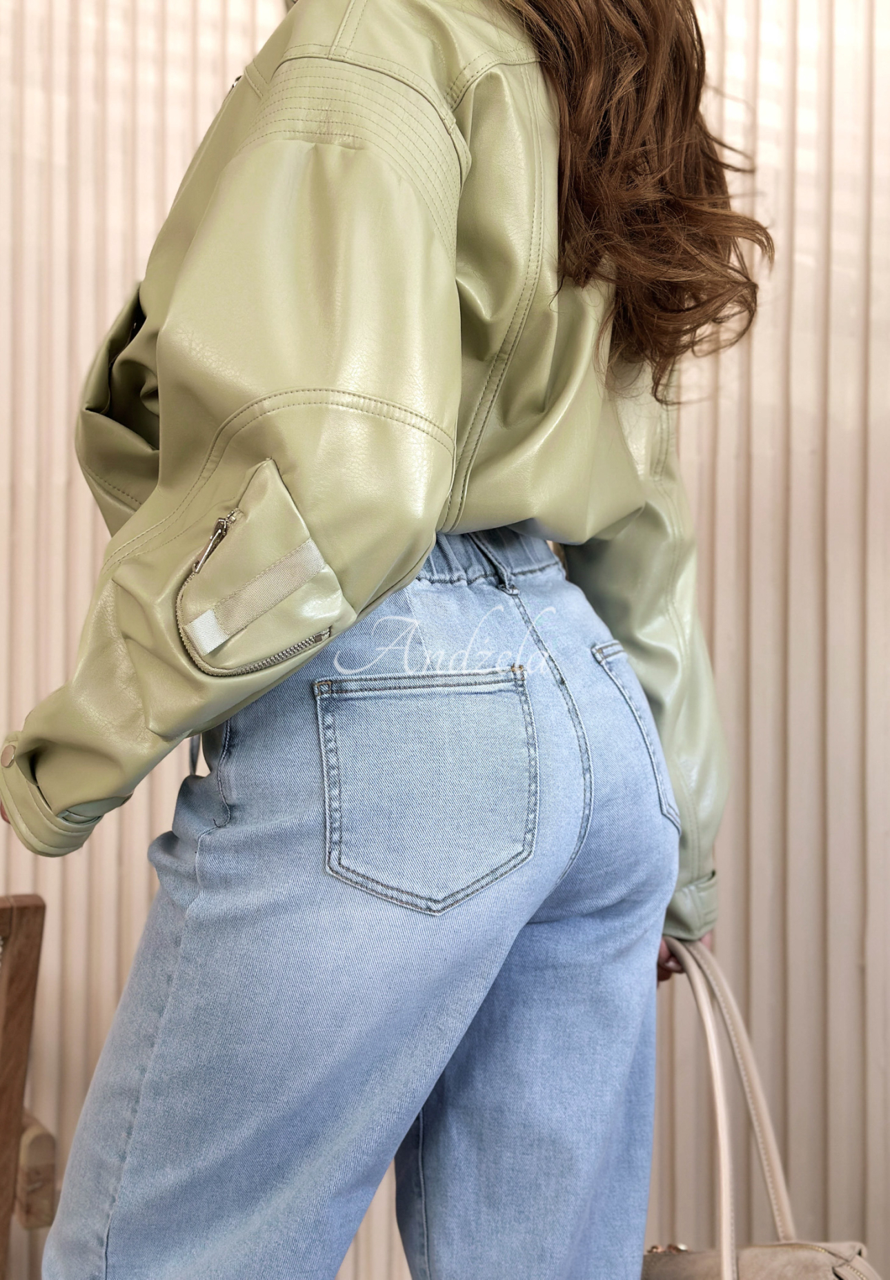 Džínsy balloon Michelle modré